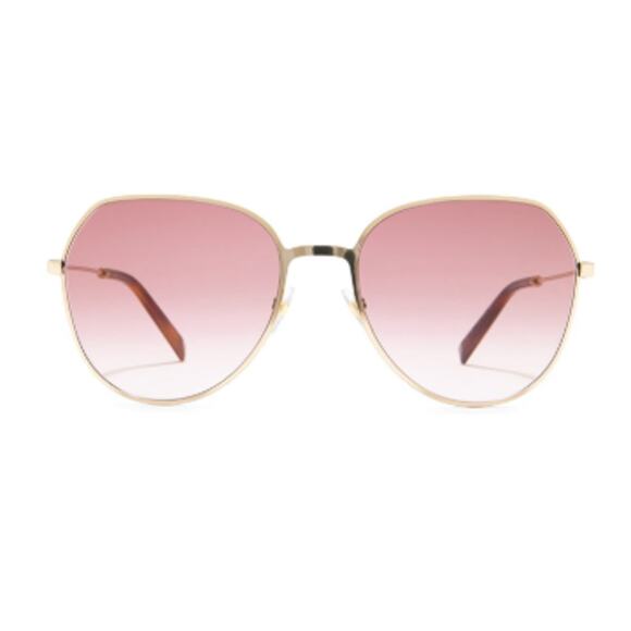 Givenchy 60mm Gradient Sunglasses Gold Pink - Picture 1 of 9